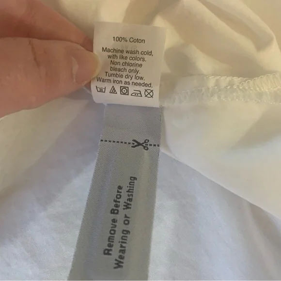 Madewell White Button Down Long Sleeve Top Womens Size Small - Picture 9 of 11